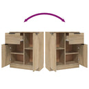 vidaXL sonoma-tölgyszínű szerelt fa tálalóasztal 60 x 30 x 70 cm