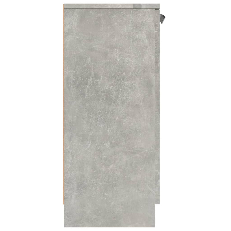 vidaXL betonszürke szerelt fa tálalóasztal 60 x 30 x 70 cm