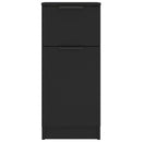 vidaXL 2 db fekete szerelt fa tálalószekrény 30 x 30 x 70 cm