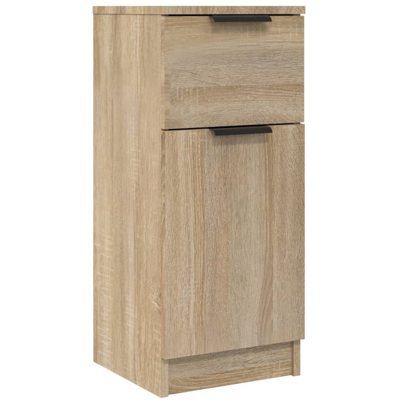 vidaXL 2 db sonoma tölgy színű szerelt fa tálalószekrény 30x30x70 cm