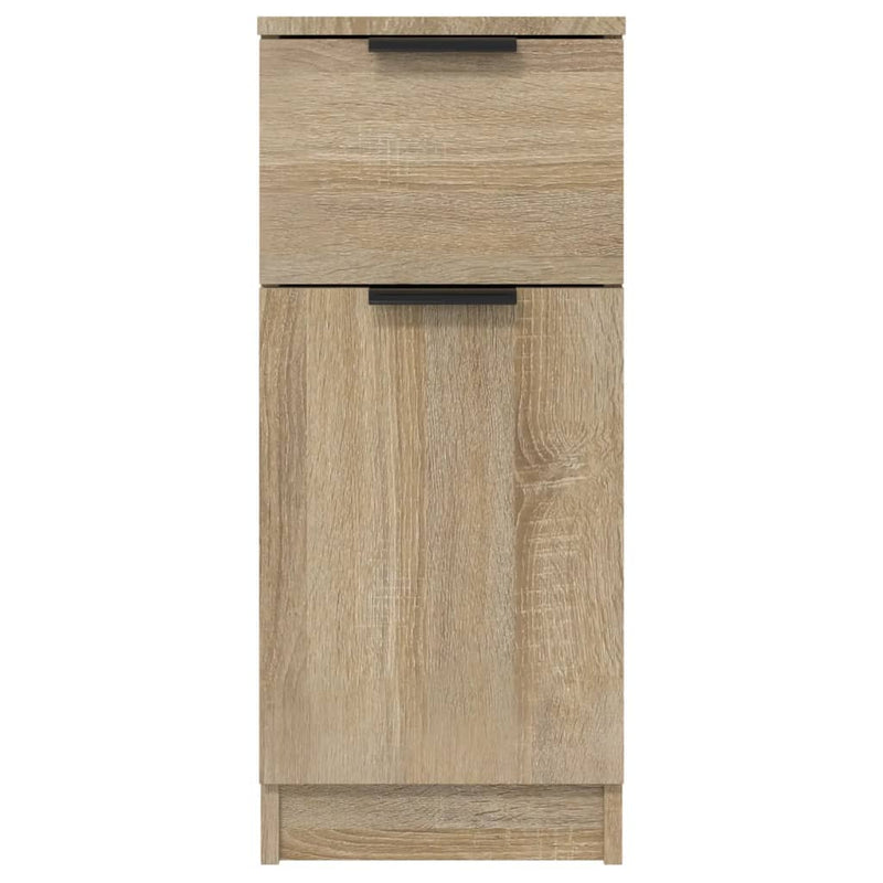 vidaXL 2 db sonoma tölgy színű szerelt fa tálalószekrény 30x30x70 cm