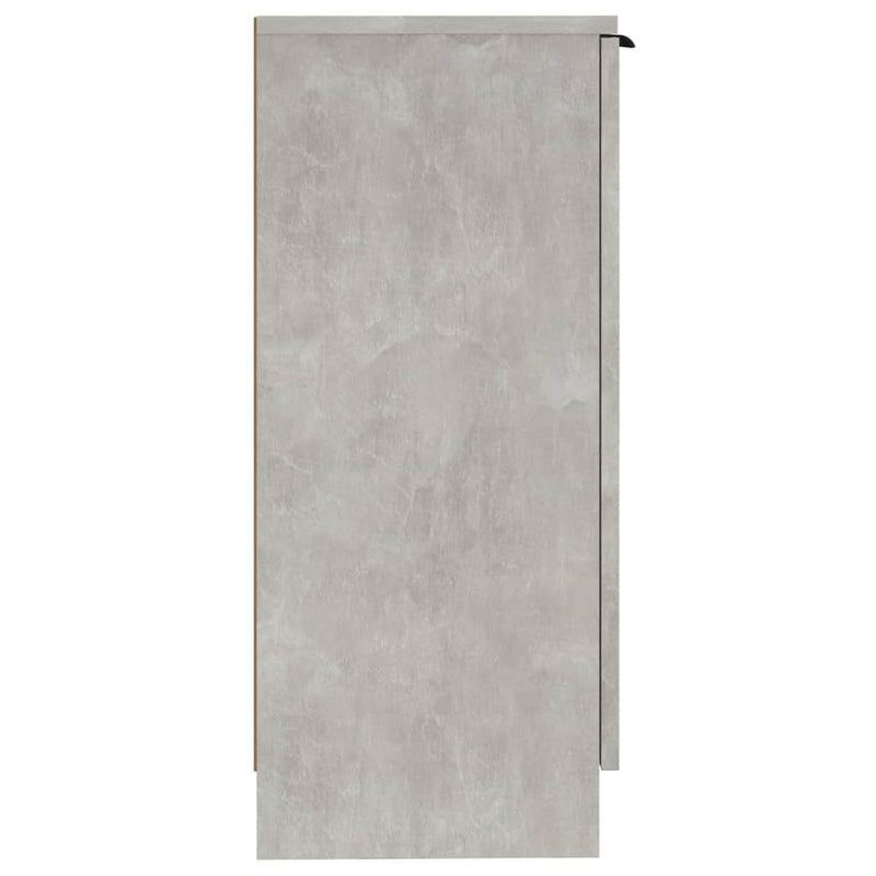 vidaXL betonszürke szerelt fa tálalószekrény 30 x 30 x 70 cm