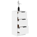 vidaXL fehér szerelt fa tálalóasztal 30 x 30 x 70 cm