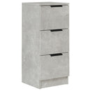 vidaXL betonszürke szerelt fa tálalóasztal 30 x 30 x 70 cm