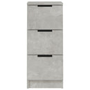 vidaXL betonszürke szerelt fa tálalóasztal 30 x 30 x 70 cm