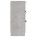 vidaXL 2 db betonszürke szerelt fa tálalóasztal 30 x 30 x 70 cm
