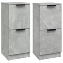 vidaXL 2 db betonszürke szerelt fa tálalószekrény 30 x 30 x 70 cm