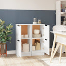 vidaXL 2 db magasfényű fehér szerelt fa tálalószekrény 30 x 30 x 70 cm