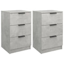 vidaXL 2 db betonszürke éjjeliszekrény 40 x 36 x 65 cm