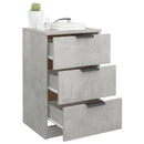 vidaXL 2 db betonszürke éjjeliszekrény 40 x 36 x 65 cm