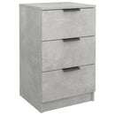 vidaXL 2 db betonszürke éjjeliszekrény 40 x 36 x 65 cm