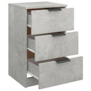 vidaXL 2 db betonszürke éjjeliszekrény 40 x 36 x 65 cm