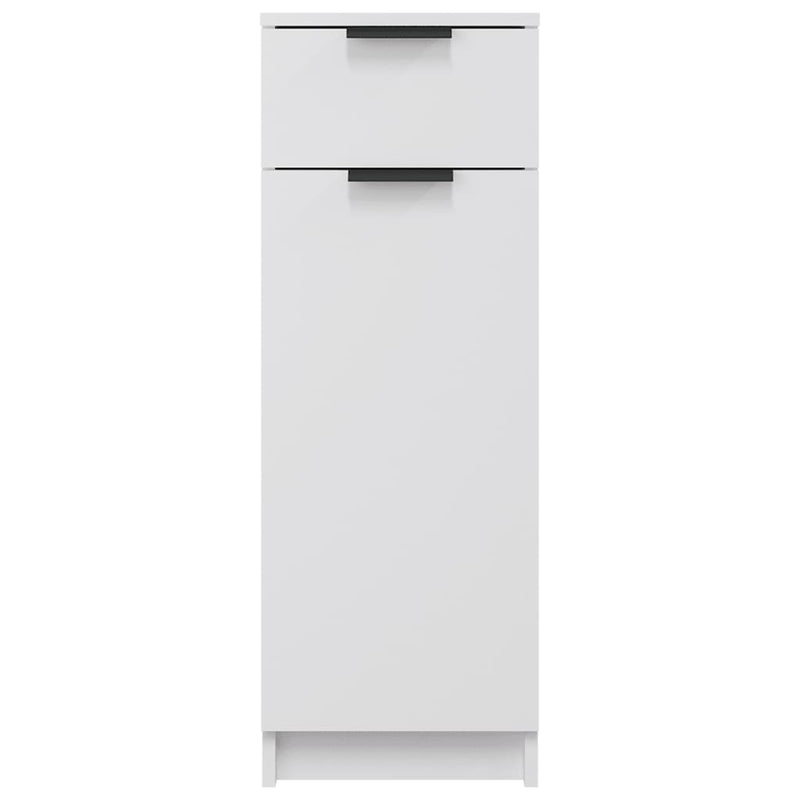 vidaXL fehér szerelt fa fürdőszobaszekrény 32 x 33,5 x 90 cm