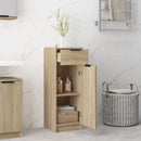 vidaXL sonoma tölgy színű szerelt fa fürdőszobaszekrény 32x33,5x90 cm