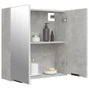 vidaXL betonszürke tükrös fürdőszobaszekrény 64 x 20 x 67 cm