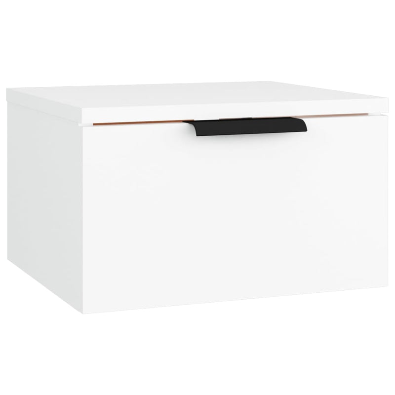 vidaXL 2 db fehér falra szerelhető éjjeliszekrény 34 x 30 x 20 cm