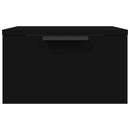 vidaXL fekete falra szerelhető éjjeliszekrény 34 x 30 x 20 cm