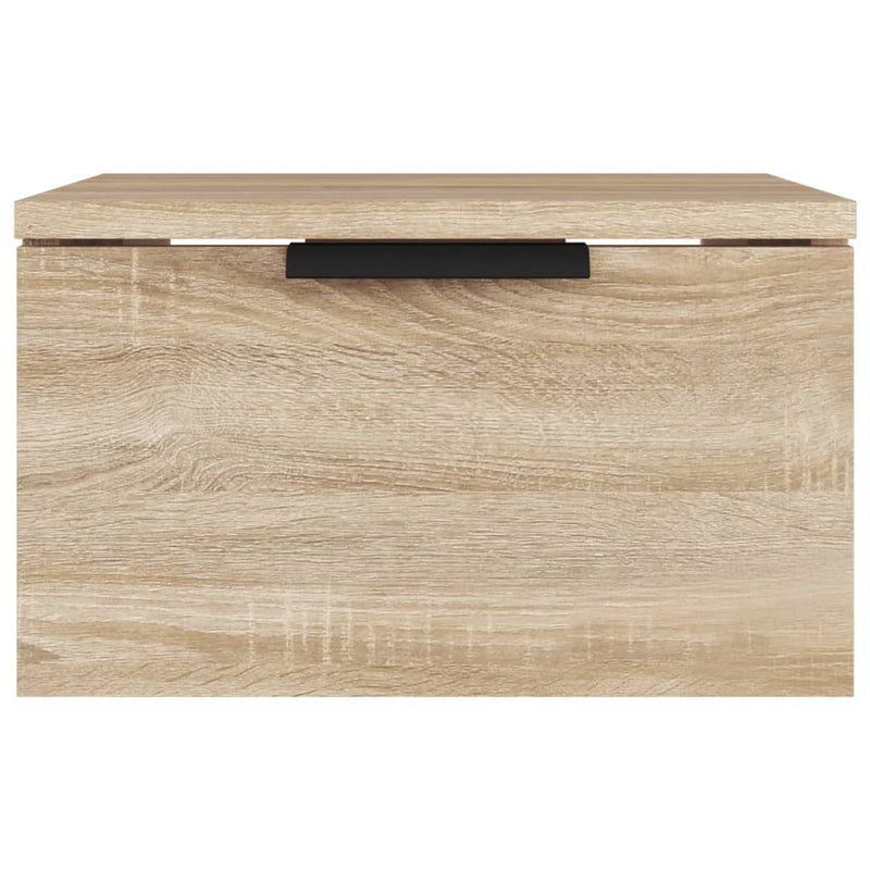 vidaXL 2 db sonoma tölgy falra szerelhető éjjeliszekrény 34x30x20 cm