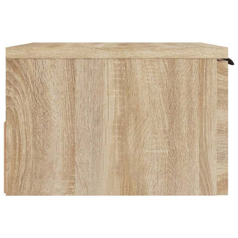 vidaXL 2 db sonoma tölgy falra szerelhető éjjeliszekrény 34x30x20 cm