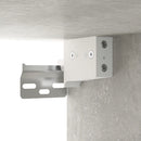 vidaXL betonszürke falra szerelhető éjjeliszekrény 34x30x20 cm