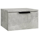 vidaXL 2 db betonszürke falra szerelhető éjjeliszekrény 34x30x20 cm