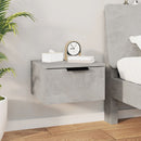 vidaXL 2 db betonszürke falra szerelhető éjjeliszekrény 34x30x20 cm