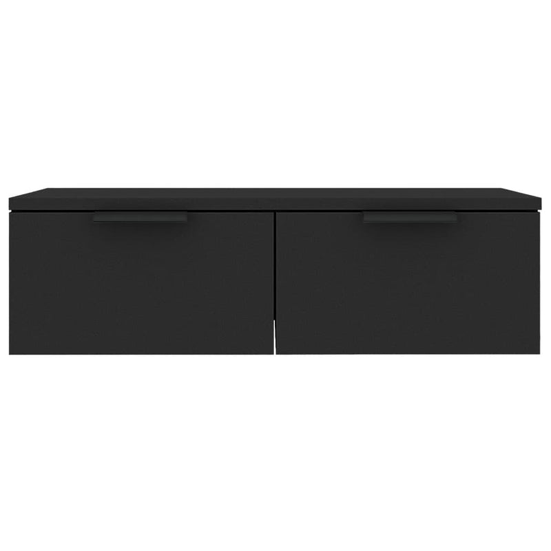 vidaXL fekete szerelt fa faliszekrény 68 x 30 x 20 cm