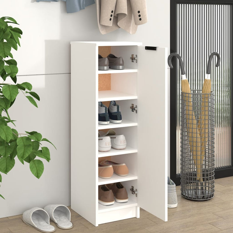 vidaXL füstös tölgyszínű szerelt fa cipősszekrény 30 x 35 x 100 cm
