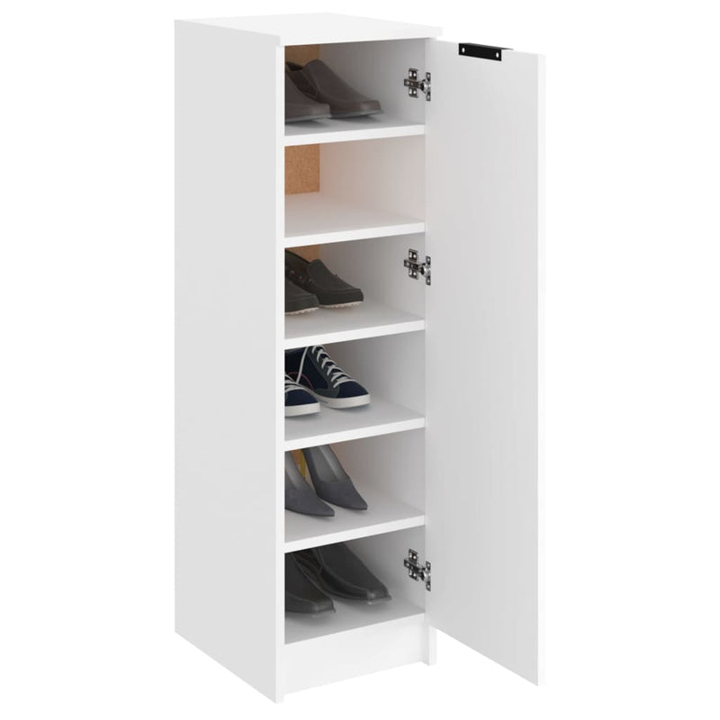 vidaXL füstös tölgyszínű szerelt fa cipősszekrény 30 x 35 x 100 cm