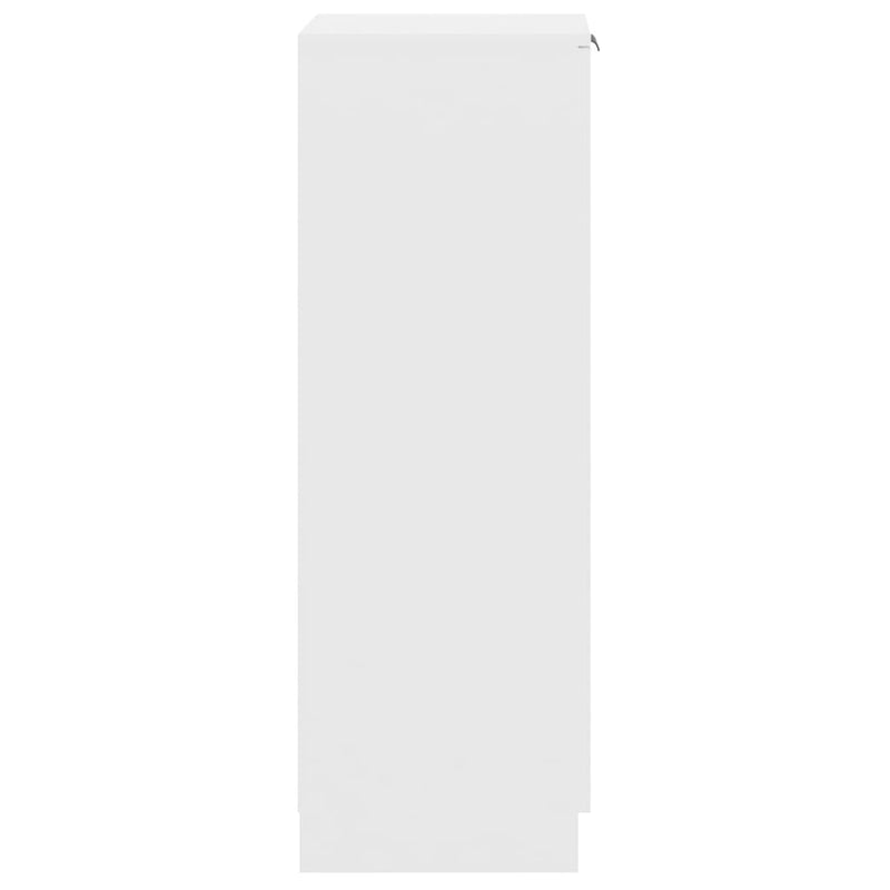 vidaXL füstös tölgyszínű szerelt fa cipősszekrény 30 x 35 x 100 cm