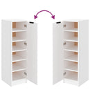 vidaXL füstös tölgyszínű szerelt fa cipősszekrény 30 x 35 x 100 cm