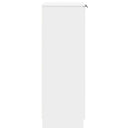 vidaXL fehér szerelt fa cipősszekrény 59 x 35 x 100,5 cm