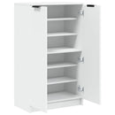 vidaXL fehér szerelt fa cipősszekrény 59 x 35 x 100,5 cm