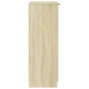 vidaXL sonoma-tölgyszínű szerelt fa cipősszekrény 59 x 35 x 100 cm