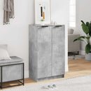 vidaXL betonszürke szerelt fa cipősszekrény 59 x 35 x 100,5 cm