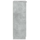 vidaXL betonszürke szerelt fa cipősszekrény 59 x 35 x 100,5 cm