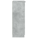 vidaXL betonszürke szerelt fa cipősszekrény 59 x 35 x 100,5 cm