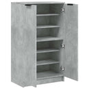 vidaXL betonszürke szerelt fa cipősszekrény 59 x 35 x 100,5 cm