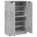 vidaXL betonszürke szerelt fa cipősszekrény 59 x 35 x 100,5 cm
