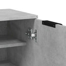 vidaXL betonszürke szerelt fa cipősszekrény 59 x 35 x 100,5 cm