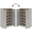 vidaXL betonszürke szerelt fa cipősszekrény 59 x 35 x 100 cm