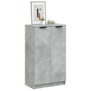vidaXL betonszürke szerelt fa cipősszekrény 59 x 35 x 100,5 cm