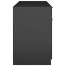 vidaXL fekete szerelt fa íróasztal 100 x 50 x 75 cm