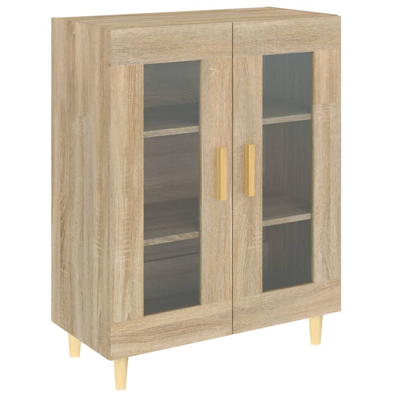 vidaXL sonoma tölgy színű szerelt fa tálalószekrény 69,5 x 34 x 90 cm