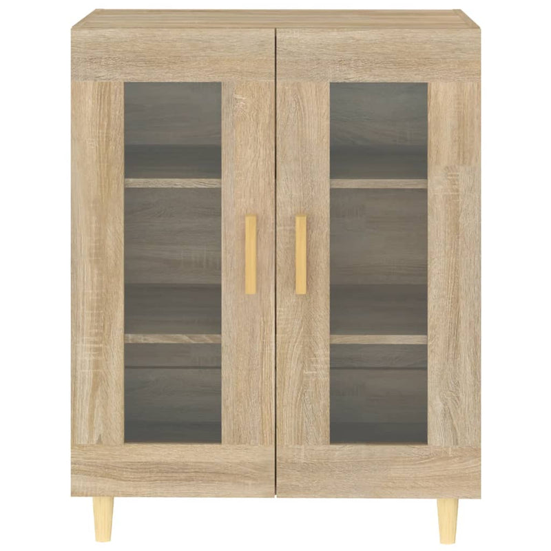 vidaXL sonoma tölgy színű szerelt fa tálalószekrény 69,5 x 34 x 90 cm
