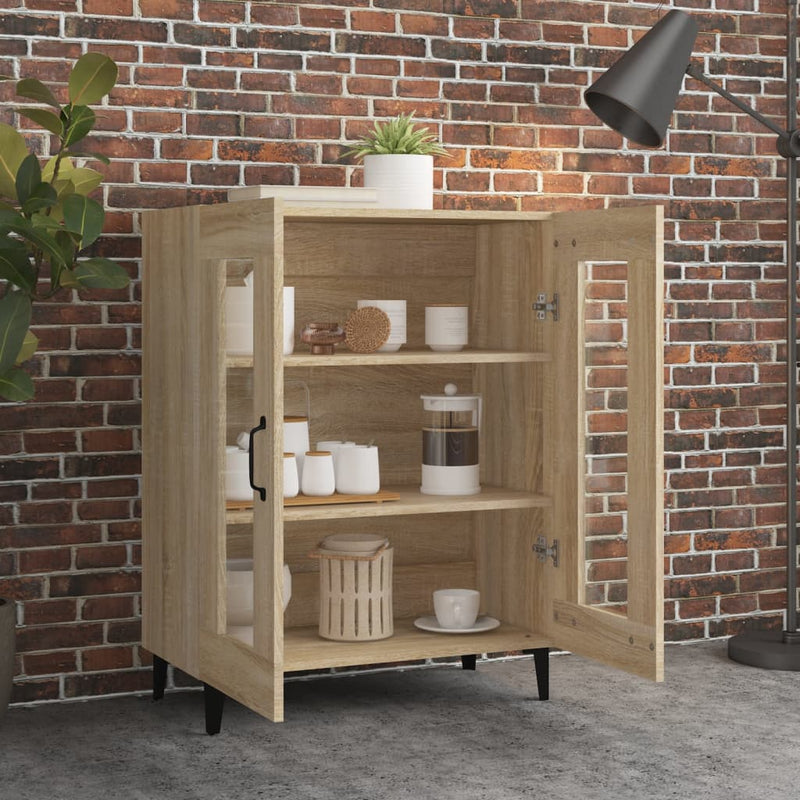 vidaXL sonoma tölgy színű szerelt fa tálalószekrény 69,5 x 34 x 90 cm