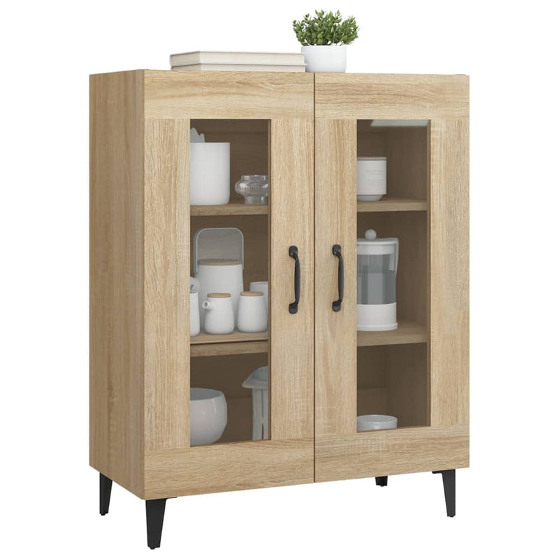 vidaXL sonoma tölgy színű szerelt fa tálalószekrény 69,5 x 34 x 90 cm