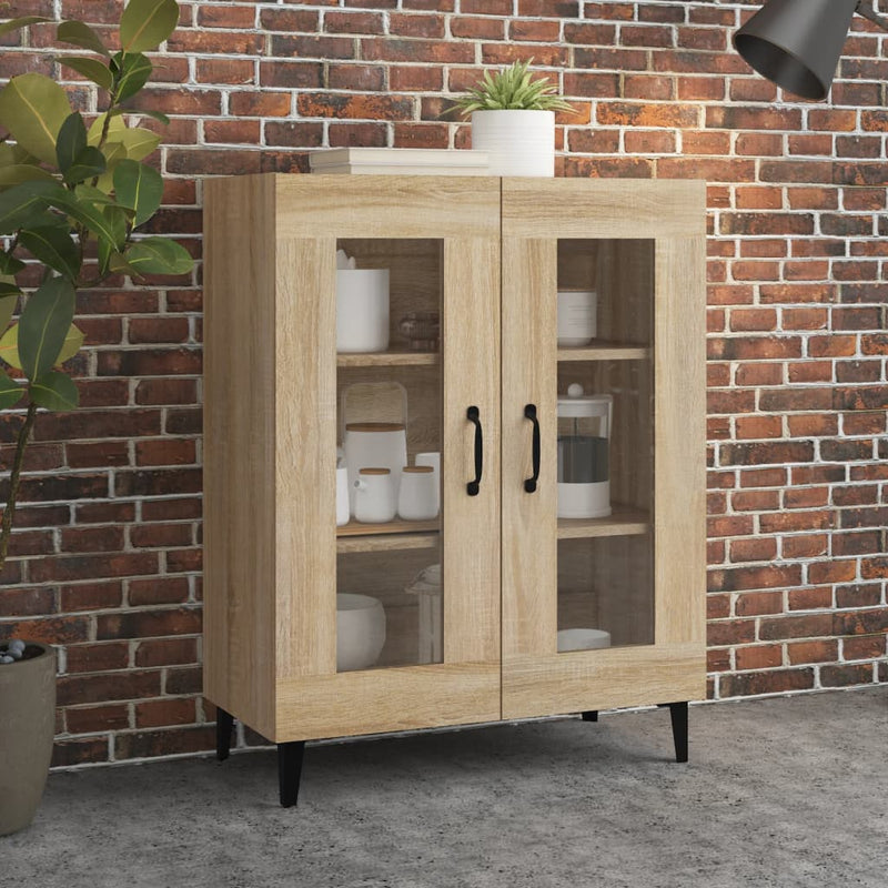 vidaXL sonoma tölgy színű szerelt fa tálalószekrény 69,5 x 34 x 90 cm