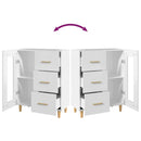 vidaXL fehér szerelt fa tálalószekrény 69,5 x 34 x 90 cm