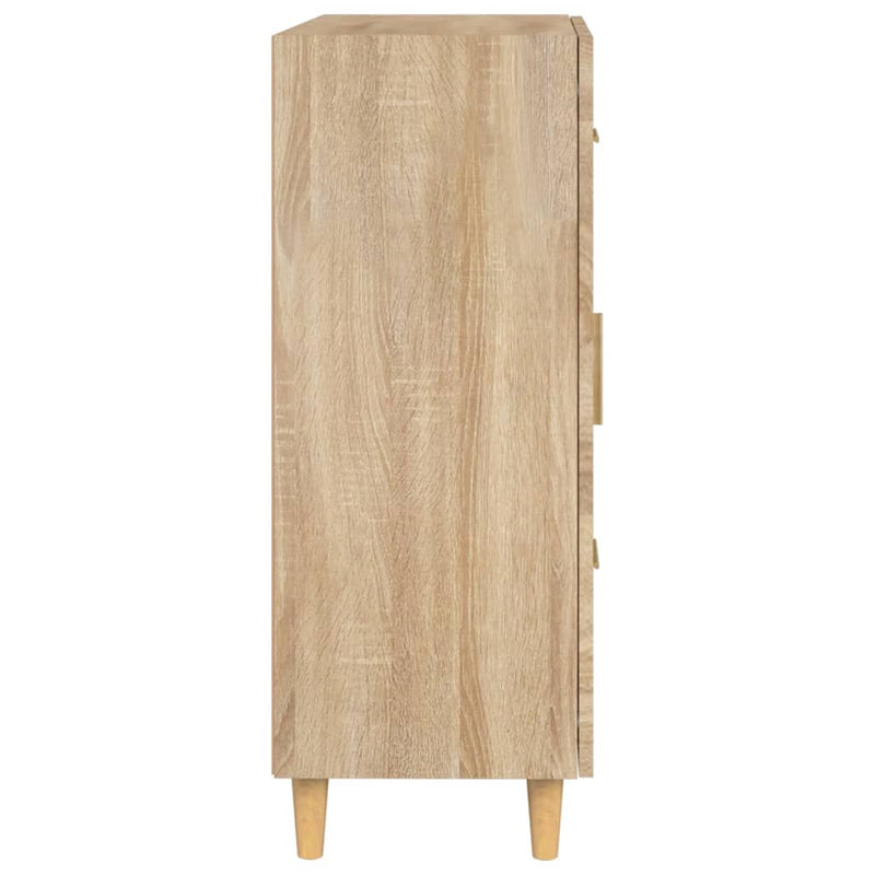 vidaXL sonoma tölgy színű szerelt fa tálalószekrény 69,5 x 34 x 90 cm